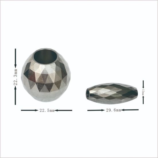 304 Stainless Steel Hollow Ball with Thread Diamond Cut Roller Bead for Mini Manual 3D Face-Lift Roller Tool/Tapped 8mm 304 Stainless Steel Threaded Metal Ball