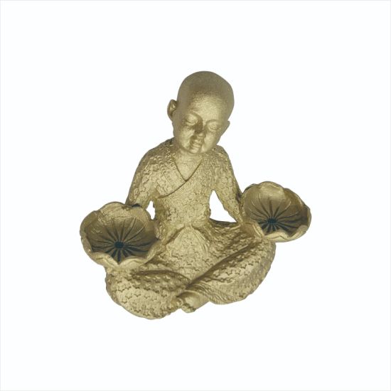 Home and Garden Decoration Metal Mini Baby Buddha Statue