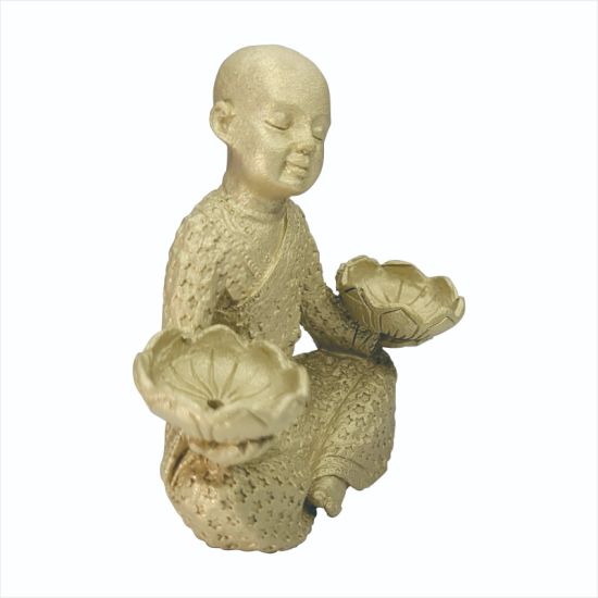 Home and Garden Decoration Metal Mini Baby Buddha Statue