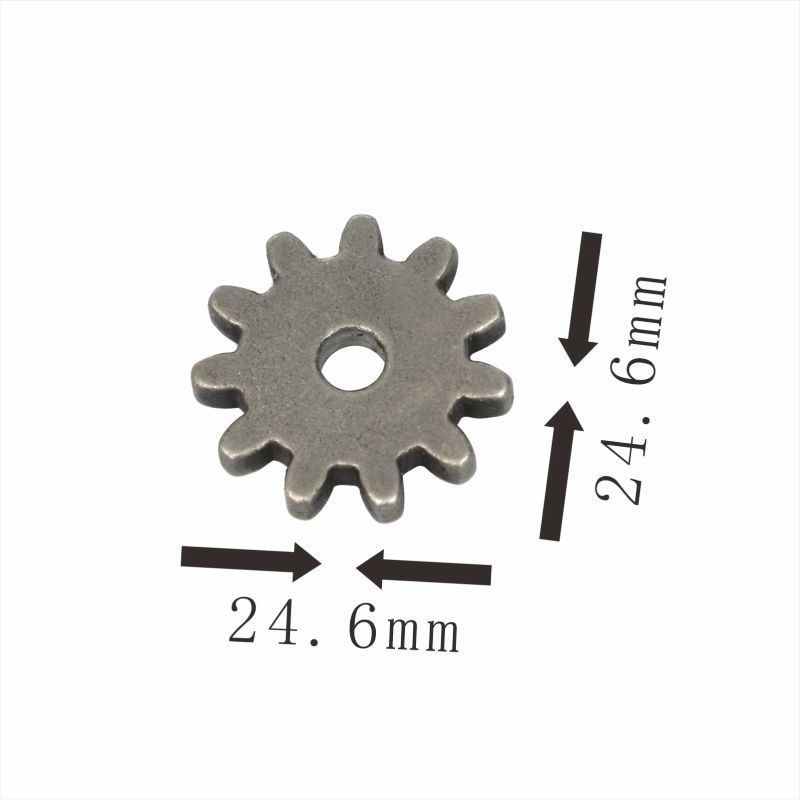 Engrenagem de dente reto de furo interno hexagonal de aço carbono de roda sinterizada de alta qualidade personalizada